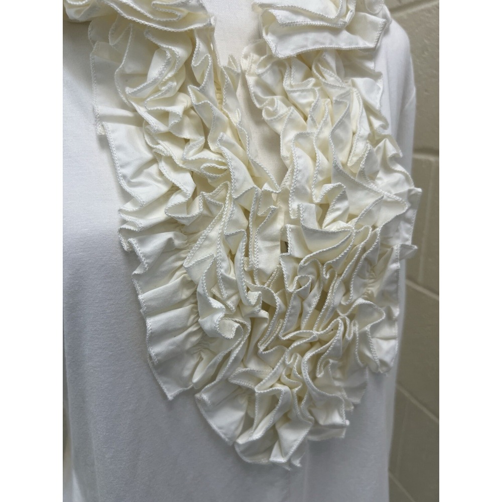 Stera Large Cream‎ Ruffle Soft NWT - Picture 2 of 13